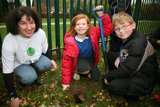 School tree planting