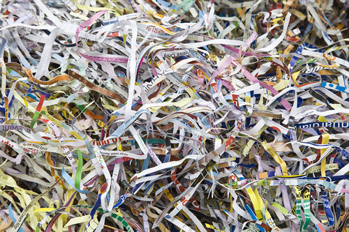 Shredded paper